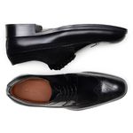 Sapato Social Masculino Derby CNS+ Brogue Holl Preto