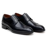 Sapato Social Masculino Derby CNS+ Brogue Holl Preto