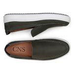 Sapato Casual Masculino Mocassim CNS 22102 Azeitona