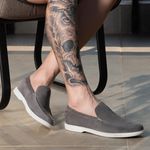 Sapato Casual Masculino Mocassim CNS Magno 1 TITANIO