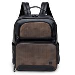 Mochila Masculina CNS MRC 02 Preto e Kaqui