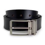 Cinto Social Masculino Dupla Face CNS 35605 Whisky e Preto