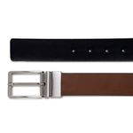 Cinto Social Masculino Dupla Face CNS 35605 Whisky e Preto