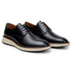 Sapato Casual Masculino Derby CNS 384042 Preto Look