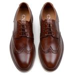 Sapato Casual Masculino Derby CNS Brogue 384067 Whisky