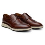 Sapato Casual Masculino Derby CNS Brogue 384067 Whisky