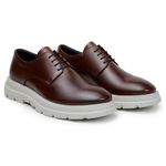 Sapato Casual Masculino Derby CNS Lan 01 Conhaque