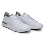 Tênis Casual Masculino CNS CAR 010 Branco e Cinza