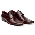 Sapato Social Masculino Derby CNS Disc 05 Tostado