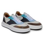 TÊNIS CASUAL MASCULINO CNS BOLD II AZUL E BEGE