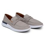 SAPATO CASUAL MASCULINO MOCASSIM CNS CAR 006 CINZA