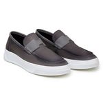 SAPATO CASUAL MASCULINO MOCASSIM CNS ROD IV CINZA