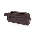 Nécessaire Em Couro Café CNS 836