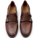 SAPATO MASCULINO MONK STRAP CNS BRUCE II WHISKY