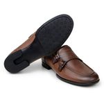 SAPATO MASCULINO MONK STRAP CNS BRUCE II WHISKY