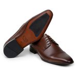 Sapato Social Masculino Derby CNS 10021 Café