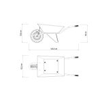 Carrinho De Mao Chapa 20 Extraforte 65l Tramontina 77714/435