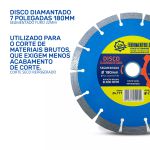 Disco Diamantado Segmentado 7" 180mm Ferramentas LDI