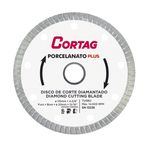 Disco Corte Diamantado Turbo Porcelanato Plus 110mm Cortag 61314