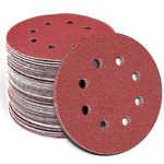 Kit 05 Disco De Lixa 150mm Gr60 7 Furos Ferramentas Ldi