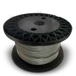 Cabo de Aço Plastificado 5/32 3,97mm Galvanizado 6x7 Alma de Fibra 100 Metros
