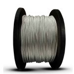 Cabo de Aço Plastificado 5/32 3,97mm Galvanizado 6x7 Alma de Fibra 100 Metros