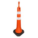 Cone Balizador Top 1,10m Faixa Refletiva Laranja E Branco