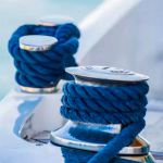 Corda Nylon Torcida Azul 8mm Pesca Nautica 7,5kg 220m