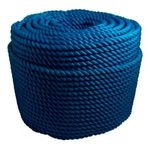 Corda Nylon Torcida Azul 8mm Pesca Nautica 7,5kg 220m