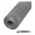 Tela Arame Viveiro Pássaros Hortas 1,0m X 50m Fio 26 Ferramentas Ldi