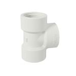 Tê PVC Branco Roscável 1/2