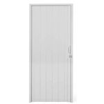 PORTA SANFONADA PVC 0,70 CINZA PLASTILIT