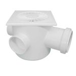 CAIXA SIFONADA QUADRADA BRANCO 100X100X50 PLASTILIT