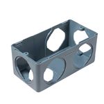 CAIXA DE DERIVAÇÃO PVC CINZA 1/2 E 3/4 POLIWETZEL