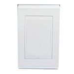 PLACA 4X2" CEGA BRANCO ACETINADO REFINATTO STYLE 