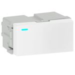 MODULO INT SIMPLES / PARALELO COM LED 10A BRANCO REFINATTO