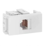 MODULO TELEFONE RJ45 CAT 5E BRANCO REFINATTO