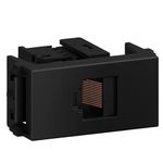 MODULO TELEFONE RJ45 CAT 5E PRETO REFINATTO