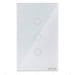 INTERRUPTOR SMARTECK 4X2" 3 MÓDULOS TOUCH BCO 