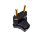 PINO MACHO TRIANGULAR 2P 10A PRETO ILUMI