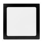 PLAFON LED 18W QUADRADO EMBUTIR 4000K PRETO BIVOLT FOXLUX 