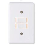 Conjunto Stylus 1 Interruptor Simples +1 Interruptor Paralelo ILUMI