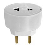 PINO ADAPTADOR 2P UNIVERSAL BRANCO 10A ILUMI