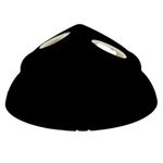 PLAFON PRETO 2 LAMP C/ SOQ. PORC E-27 ILUMI