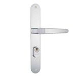 FECHADURA EXTERNA ESTREITA COM ESPELHO INOX 501/502-03 - STAM