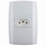 CONJUNTO TOMADAS 2P+T 10A BRANCO SLIM - ILUMI