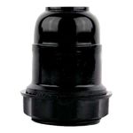PORTA LAMPADA E27 PENDENTE ABAJUR PRETO FOXLUX