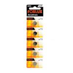 BATERIA ALCALINA 1,5V LR54 CART COM 5 PEÇAS FOXLUX