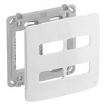 PLACA COM SUPORTE 4X4 4 MOD BRANCO COMPOSÉ