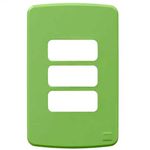 PLACA 4X2" 3 MOD VERDE COMPOSÉ 
